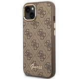 Guess GUHCP14MHG4SHW iPhone 14 Plus 6.7 "brown / brown hard case 4G Vintage Gold Logo