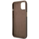 Guess GUHCP14MHG4SHW iPhone 14 Plus 6.7 "brown / brown hard case 4G Vintage Gold Logo