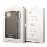 Guess GUHCP14MHGCOHK iPhone 14 Plus 6,7 "black / black hardcase Translucent Pearl Strap