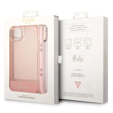 Guess GUHCP14MHGCOHP iPhone 14 Plus 6.7" pink/pink hardcase Translucent Pearl Strap