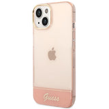 Guess GUHCP14MHGCOP iPhone 14 Plus 6.7 "pink / pink hardcase Translucent