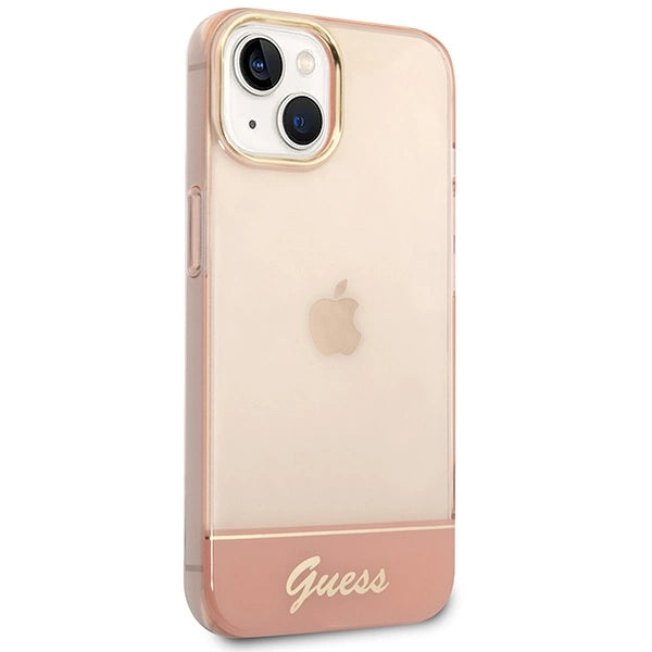 Guess GUHCP14MHGCOP iPhone 14 Plus 6.7 "pink / pink hardcase Translucent
