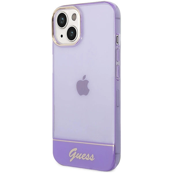Guess GUHCP14MHGCOU iPhone 14 Plus 6.7 "violet / purple hardcase Translucent