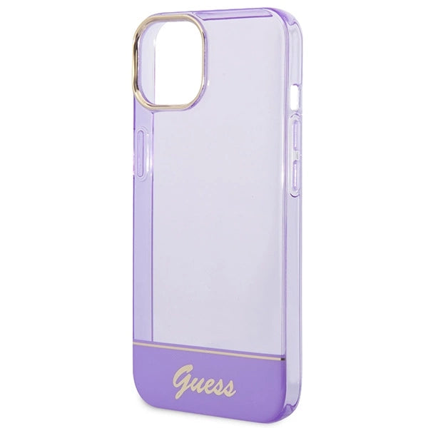 Guess GUHCP14MHGCOU iPhone 14 Plus 6.7 "violet / purple hardcase Translucent