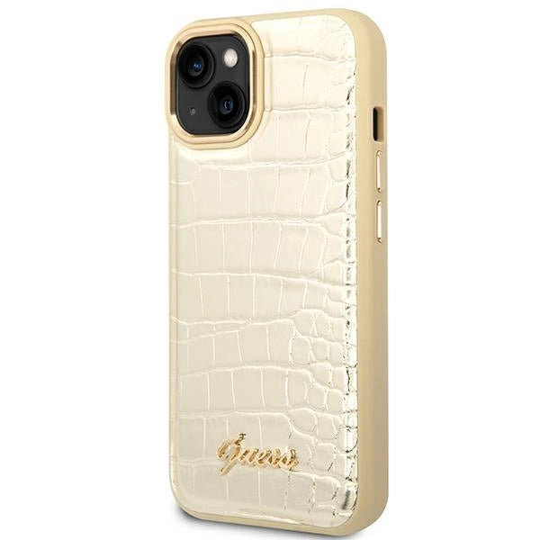 Guess GUHCP14MHGCRHD iPhone 14 Plus 6.7 "gold / gold hardcase Croco Collection