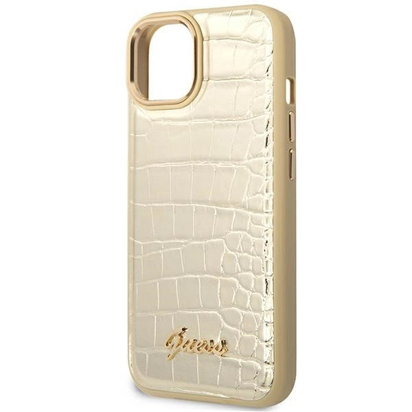 Guess GUHCP14MHGCRHD iPhone 14 Plus 6.7 "gold / gold hardcase Croco Collection