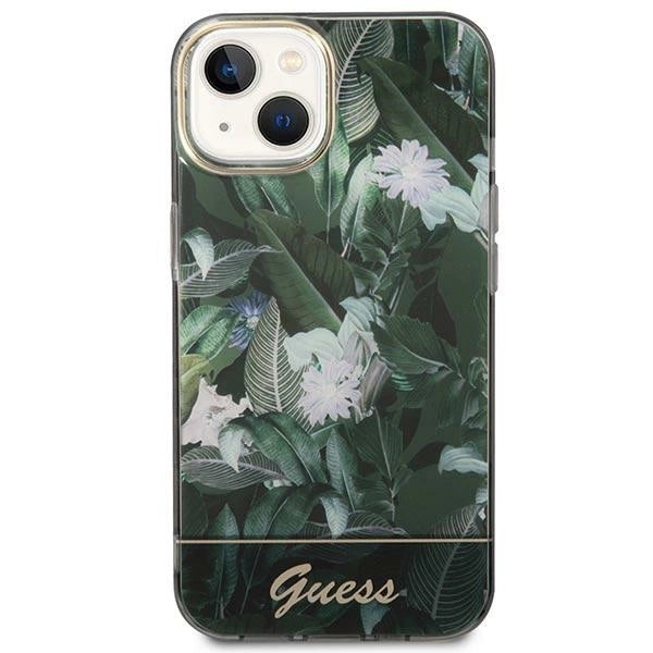 Guess GUHCP14MHGJGHA iPhone 14 Plus 6.7" green/green hardcase Jungle Collection