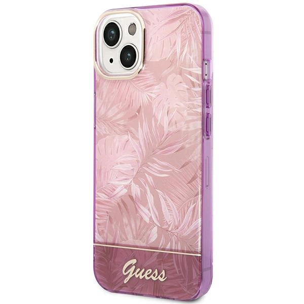 Guess GUHCP14MHGJGHP iPhone 14 Plus 6.7 "pink / pink hardcase Jungle Collection