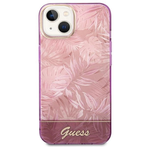Guess GUHCP14MHGJGHP iPhone 14 Plus 6.7 "pink / pink hardcase Jungle Collection