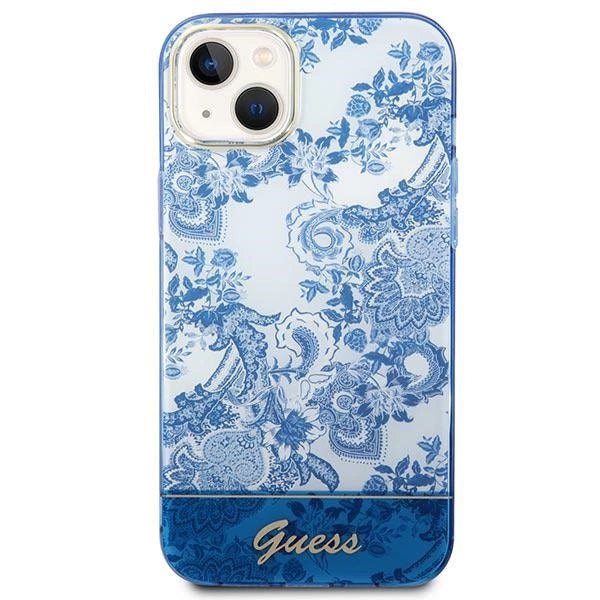 Guess GUHCP14MHGPLHB iPhone 14 Plus 6.7" blue/blue hardcase Porcelain Collection