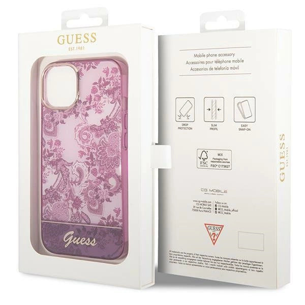 Guess GUHCP14MHGPLHF iPhone 14 Plus 6.7" fuchsia/fuschia hardcase Porcelain Collection