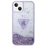 Guess Liquid Glitter Palm Collection æske til iPhone 14 Plus 6.7" - lilla