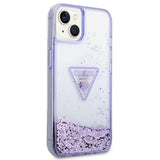 Guess Liquid Glitter Palm Collection æske til iPhone 14 Plus 6.7" - lilla