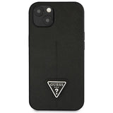 Guess GUHCP14MPSATLK iPhone 14 Plus 6,7 "black / black hardcase SaffianoTriangle Logo