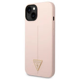 Guess GUHCP14MSLTGP iPhone 14 Plus 6.7" pink/pink hardcase Silicone Triangle
