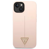Guess GUHCP14MSLTGP iPhone 14 Plus 6.7" pink/pink hardcase Silicone Triangle