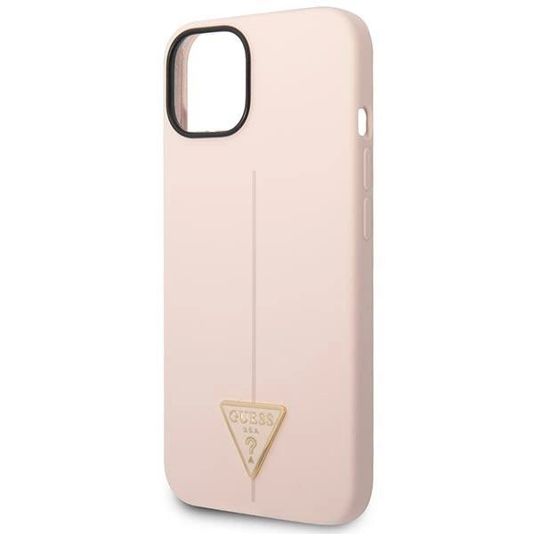Guess GUHCP14MSLTGP iPhone 14 Plus 6.7" pink/pink hardcase Silicone Triangle
