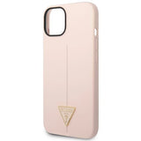 Guess GUHCP14MSLTGP iPhone 14 Plus 6.7" pink/pink hardcase Silicone Triangle