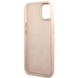 Guess 4G Vintage Gold Logo case for iPhone 14 - pink