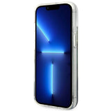 Guess GUHCP14SLFLSB iPhone 14 6.1 "blue / blue hardcase Flower Liquid Glitter