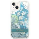 Guess GUHCP14SLFLSN iPhone 14 6.1 "green / green hardcase Flower Liquid Glitter