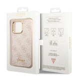 Guess 4G Vintage Gold Logo case for iPhone 14 Pro Max - pink