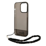 Guess GUHCP14XHGCOHK iPhone 14 Pro Max 6,7 "black / black hardcase Translucent Pearl Strap