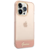 Guess Translucent iPhone 14 Pro Max 6.7" Case - Pink