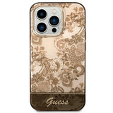 Guess GUHCP14XHGPLHC iPhone 14 Pro Max 6.7" ocher hardcase Porcelain Collection