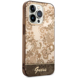 Guess GUHCP14XHGPLHC iPhone 14 Pro Max 6.7" ocher hardcase Porcelain Collection