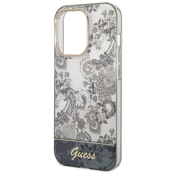 Guess GUHCP14XHGPLHG iPhone 14 Pro Max 6.7 "gray / gray hardcase Porcelain Collection