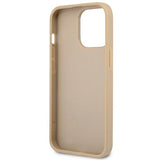 Guess GUHCP14XPSATLE iPhone 14 Pro Max 6,7 "beige / beige hardcase SaffianoTriangle Logo