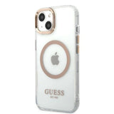 Guess GUHMP13MHTRMD iPhone 13 6.1 "gold / gold hard case Metal Outline Magsafe