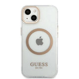 Guess GUHMP13MHTRMD iPhone 13 6.1 "gold / gold hard case Metal Outline Magsafe