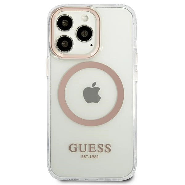 Guess GUHMP13XHTRMD iPhone 13 Pro Max 6.7 "gold / gold hard case Metal Outline Magsafe