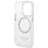 Guess GUHMP14LHTRMS iPhone 14 Pro 6.1" silver/silver hard case Metal Outline Magsafe