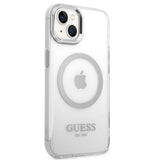 Guess GUHMP14MHTRMS iPhone 14 Plus 6.7" sølv/sølv hard case Metal Outline Magsafe