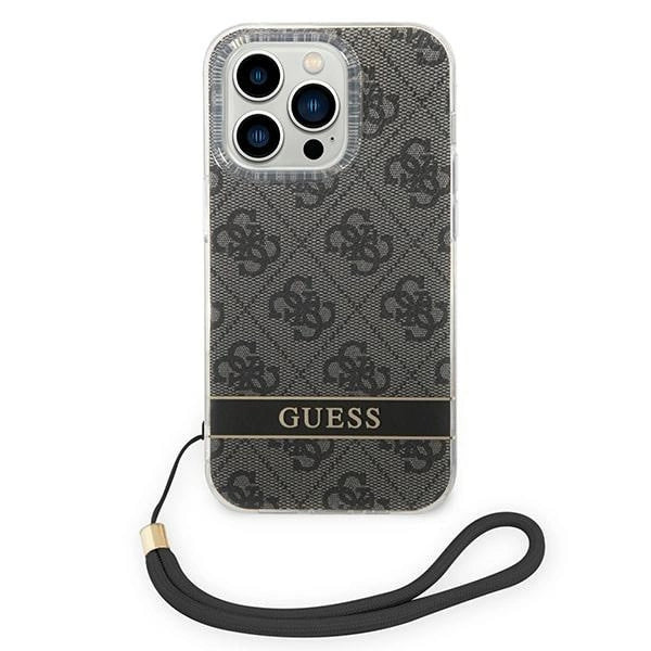 Guess GUOHCP14LH4STK iPhone 14 Pro 6.1 " sort / sort hardcase 4G Print Strap