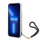 Guess GUOHCP14LH4STW iPhone 14 Pro 6.1 "brun / brun hardcase 4G Print Strap