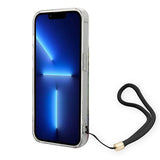 Guess GUOHCP14LHFLSB iPhone 14 Pro 6.1 "blue / blue hardcase Flower Strap