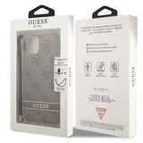 Guess GUOHCP14MH4STW iPhone 14 Plus 6.7 "brown / brown hardcase 4G Print Strap