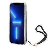 Guess GUOHCP14SHFLSB iPhone 14 6.1 "blue / blue hardcase Flower Strap