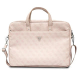 Guess Saffiano 4G Triangle Logo taske til en 16'' laptop - pink