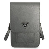 Guess Handbag GUWBSATMGR gray / gray Saffiano Triangle