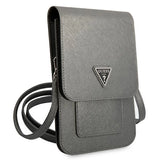 Guess Handbag GUWBSATMGR gray / gray Saffiano Triangle