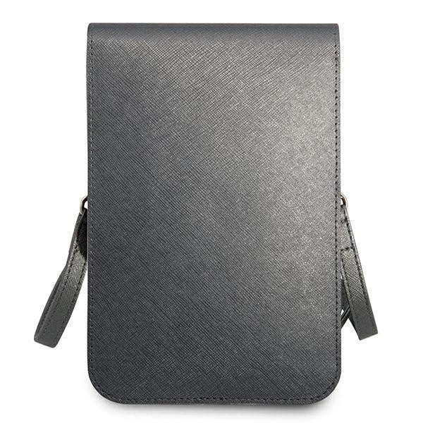 Guess Handbag GUWBSATMGR gray / gray Saffiano Triangle