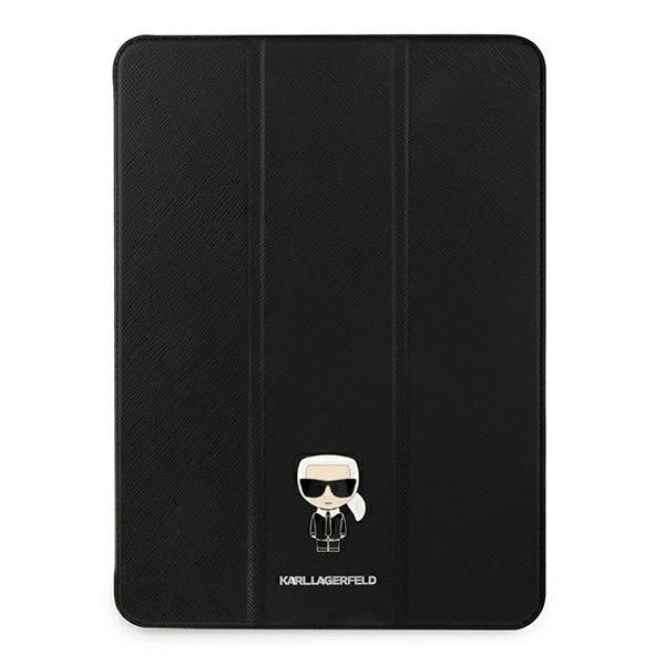 Karl Lagerfeld Saffiano Ikonic Karl Case for iPad 11" Pro 2021 - Black