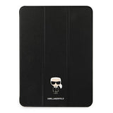 Karl Lagerfeld Saffiano Ikonic Karl Case for iPad 11" Pro 2021 - Black