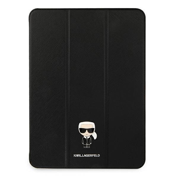 Karl Lagerfeld Saffiano Ikonic Karl Case for iPad 12.9" Pro 2021 - Black