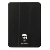 Karl Lagerfeld Saffiano Ikonic Karl Case for iPad 12.9" Pro 2021 - Black